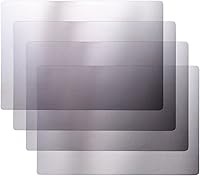 Vista 20 de BAOFALI 6 unidades/3 pares de almohadillas de corte estándar para máquina de troquelar; placas de corte de plástico de policarbonato transparente