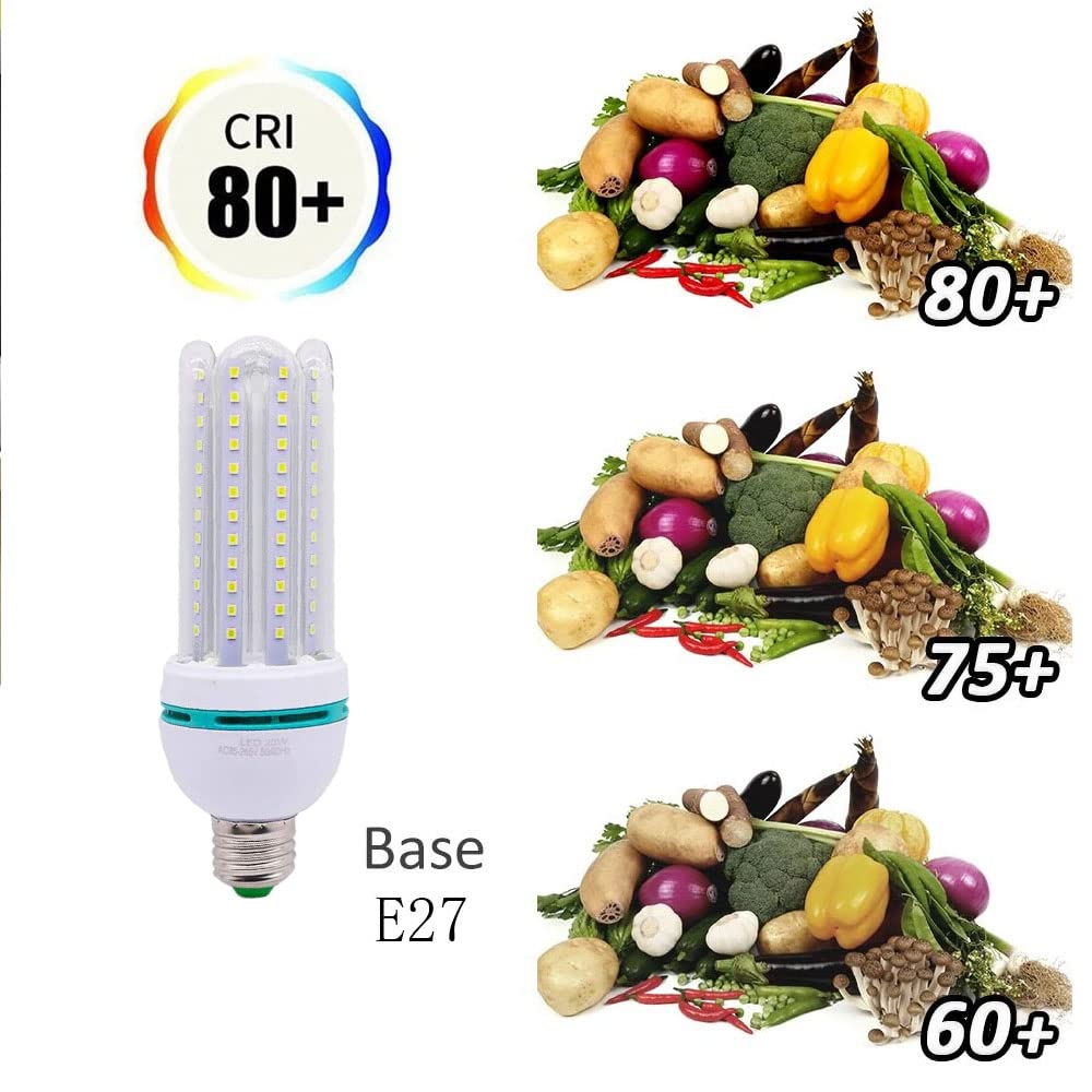 Xindaxin® - Bombilla LED de bajo consumo (20 unidades, E27, 20 W equivalentes a 200 W, no regulable, luz blanca fría, 6000 K, adecuada para bares, cafeterías, restaurantes, etc.