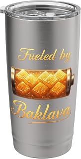 Baklava: Fueled by Baklava Stainless Steel Insulated Tumbler