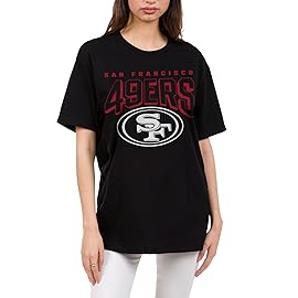 Junk Food Clothing x NFL - San Francisco 49ers - Bold Logo - Unisex Adult Short Sleeve Fan T-Shirt for Men and Women - Size Small