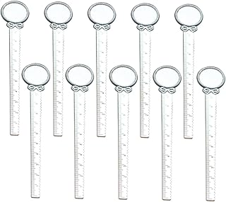 Tofficu Marcador de página de metal 10 peças de papelaria marcadores de livro de presente régua de metal marcadores criativos artigos de papelaria de escritório régua marcador de página acessórios vintage  