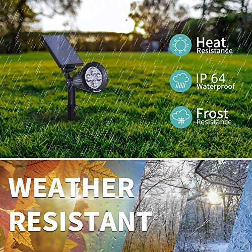 image for Nekteck Solar Lights, 2-in-1 Solar Spot Lights Outdoor, Waterproof Sol