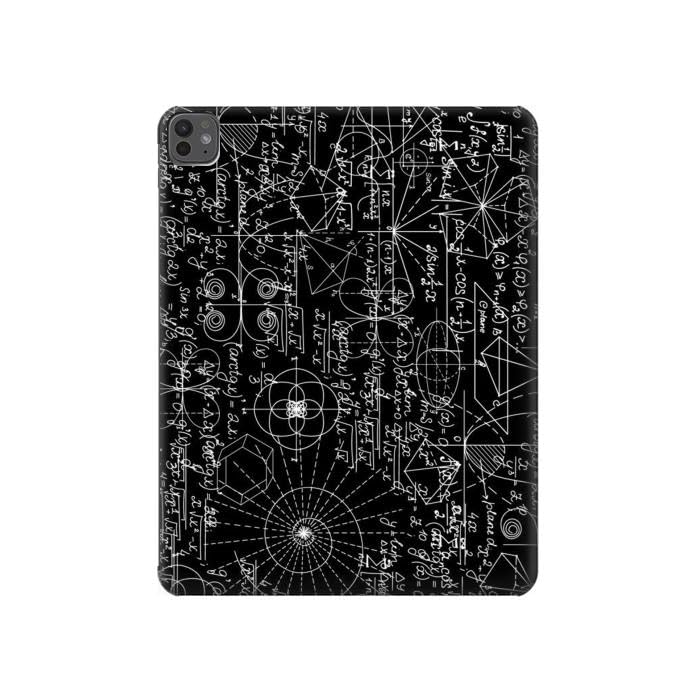 Coque pour iPad Pro 13 2024 2025 motif tableau de mathématiques