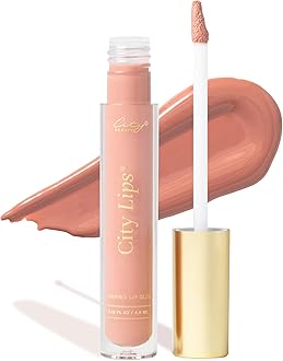 City BeautyCity Lips Plumping Lip Gloss - High-Shine Gloss for Fuller, Younger-Looking Lips | Hydrating & Smoothing Lip Treatment Hyaluronic Acid