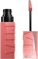 Maybelline NY SuperStay Vinyl Ink Batom Líquido Acabamento Vinil Espelhado e Efeito Gloss, Longa Duração de 16h, Não Borra e Não Transfere, Fórmula Vegana Cor Charmed 4,2ml