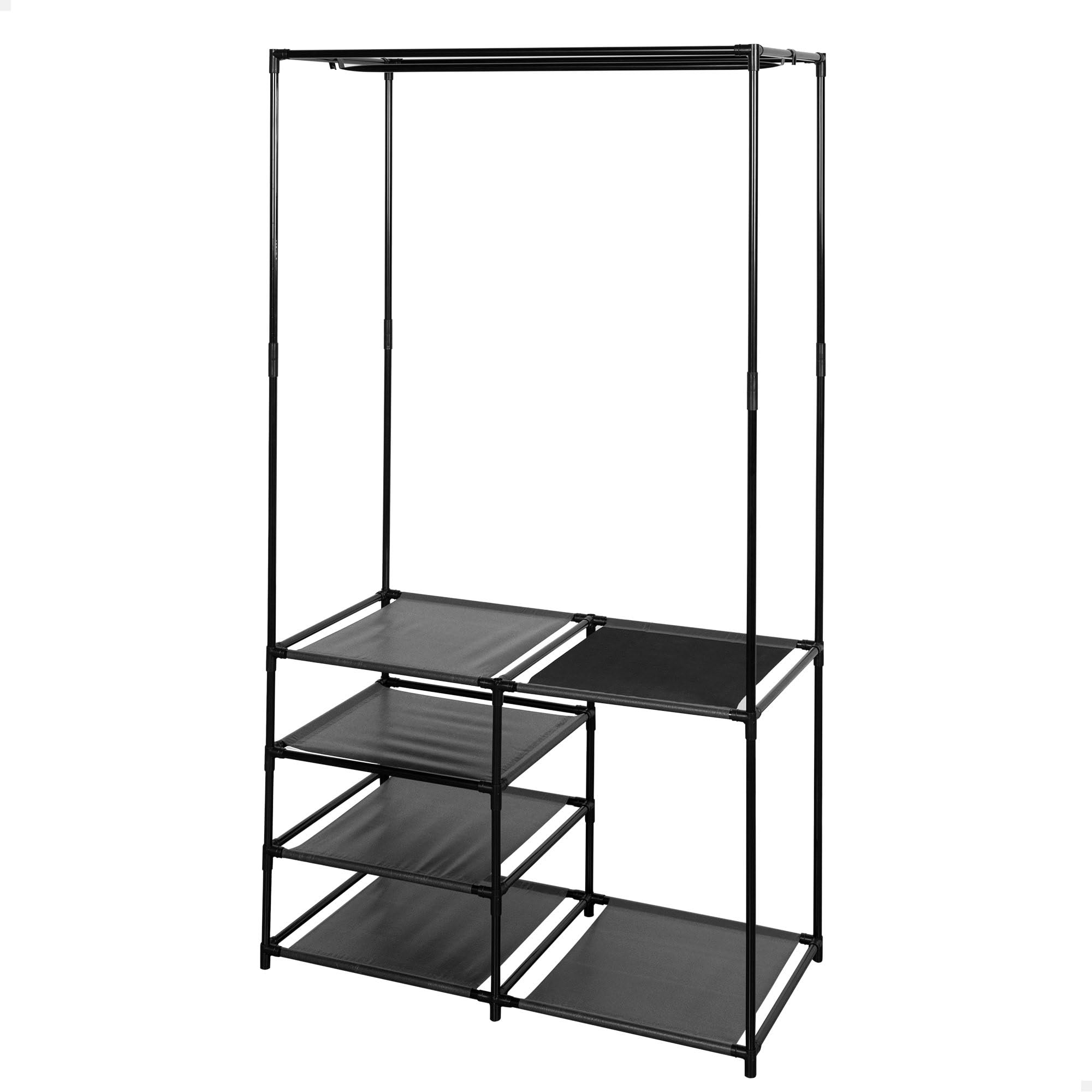 Porte-vêtements et dressing en tissu AKTIVE Max Home avec 4 étagères de rangement