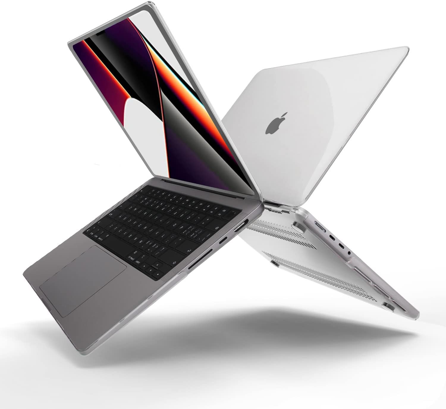 Anban Compatible with MacBook Pro 16 inch Case 2023 2022 2021 A2780 A2485 with M2 M1 Chip, Clear Plastic Hard Shell Case & Keyboard Cover & Screen Protector for Newest MacBook Pro 16 inch, Transparent