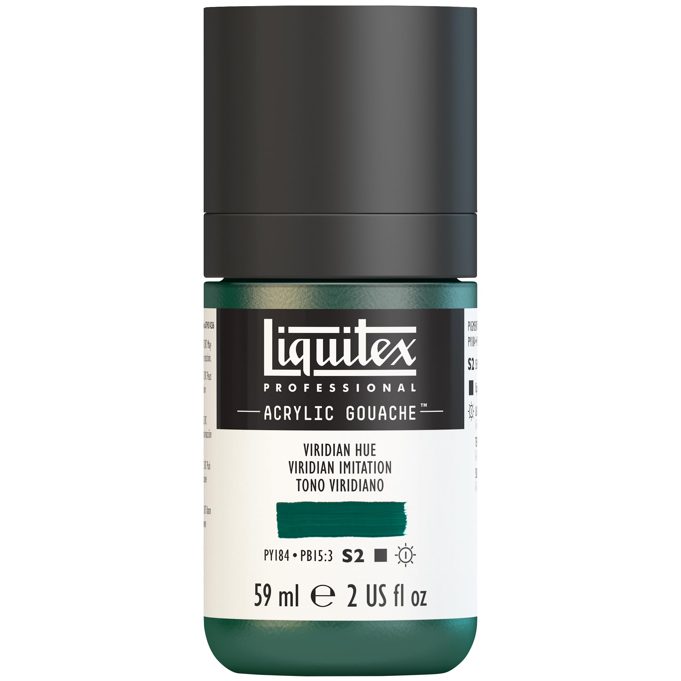 Liquitex Gouache Professional, Acrylic, Viridian Hue, 59 ml (Pack of 1)