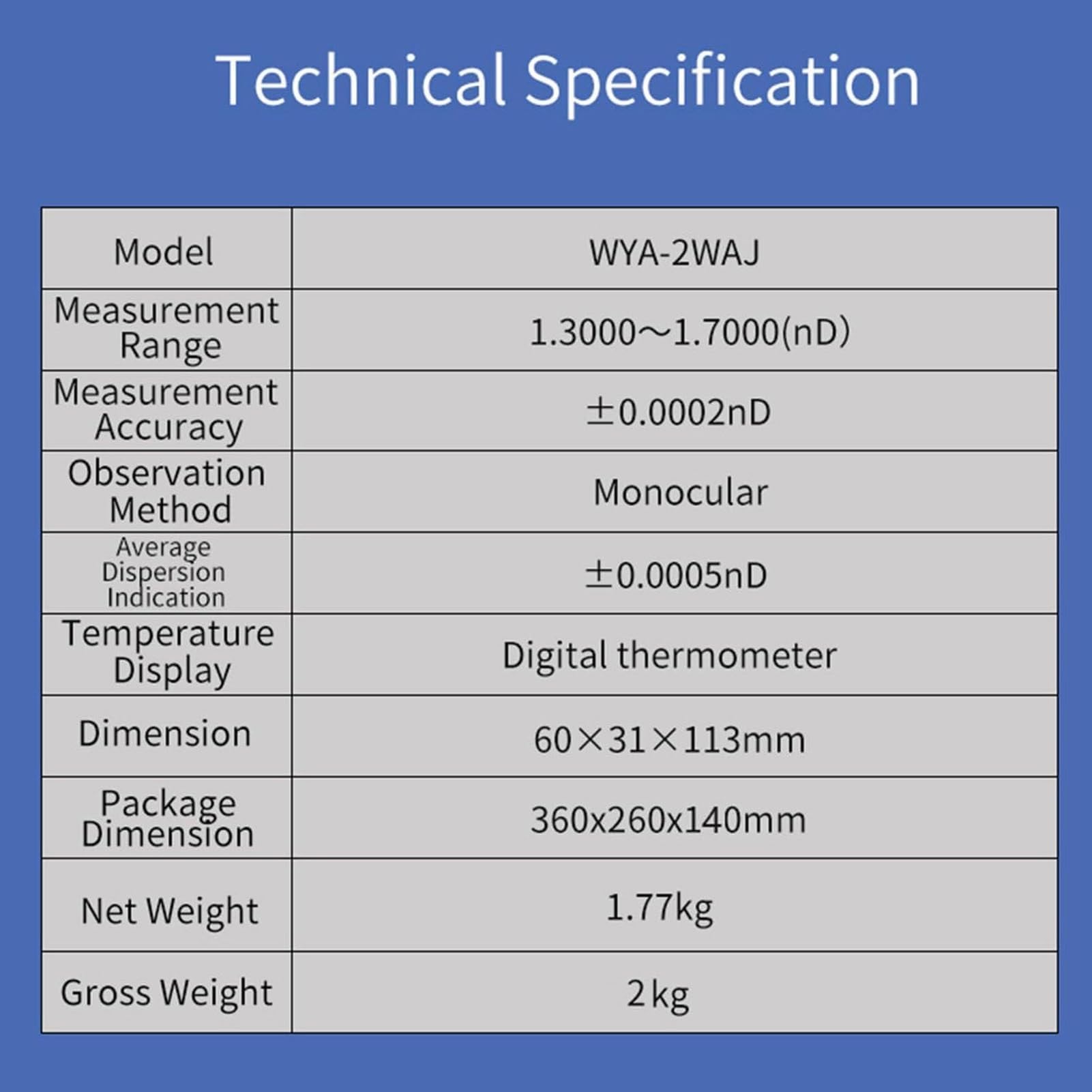 Refractómetro digital Brix, dispositivo de laboratorio profesional con termómetro, nitidez ajustable, índice de refracción Nd 1.3-1.7, Brix 0-95% para experimentos industriales