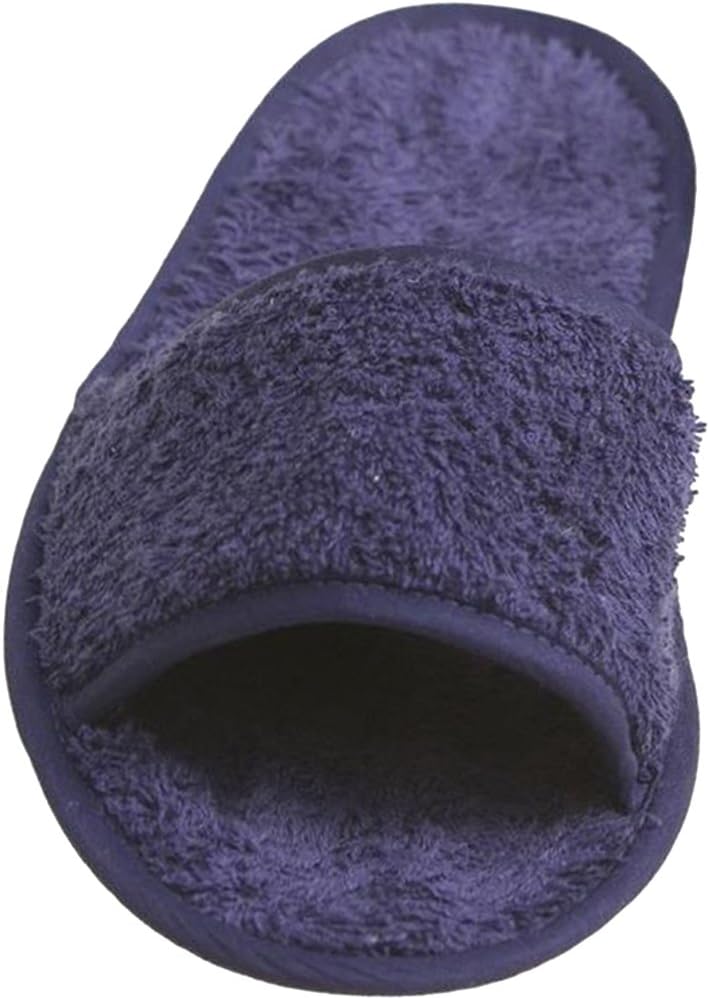Towel CityNew Classic Terry Slippers Open Toe Durable Beauty Salon Spa Slipper 8-11 White