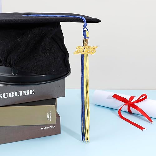 Vista 81 de Borla 2025, 1 unidad, borla de graduación para graduados 2025, borla 2025 con dijes de fecha dorada 2025 para fiestas de graduación, ceremonias