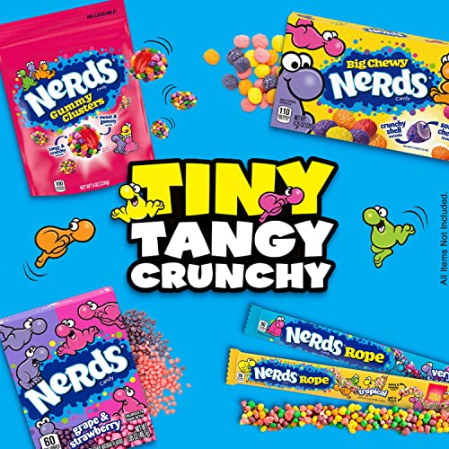 Nerds, Summer Candy, Grape & Strawberry, 1.65 Ounce Treat-Size Boxes (Pack Of 24) #TOP3