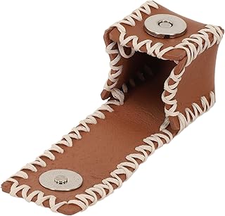 Funda de piel para billar, ideal para jugadores de billar, color marrón