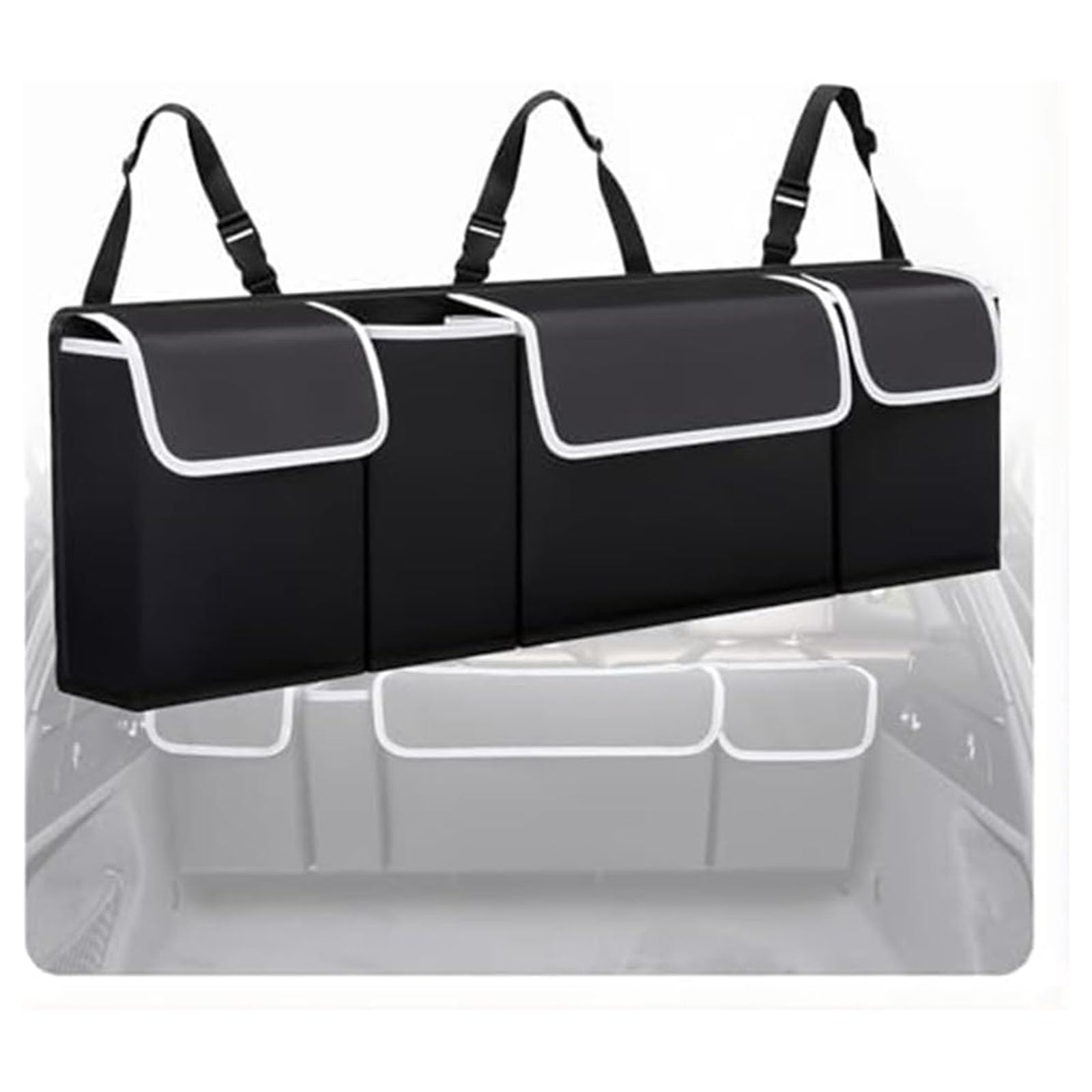 Xxmmhtfd Normal Car Trunk Organizer, For Toyota Corolla Hatchback Im Cross Hybrid 2000-2023 2024 Foldable Cargo Trunk For Vehicles Collapsible Multi-Compartment Car Organise