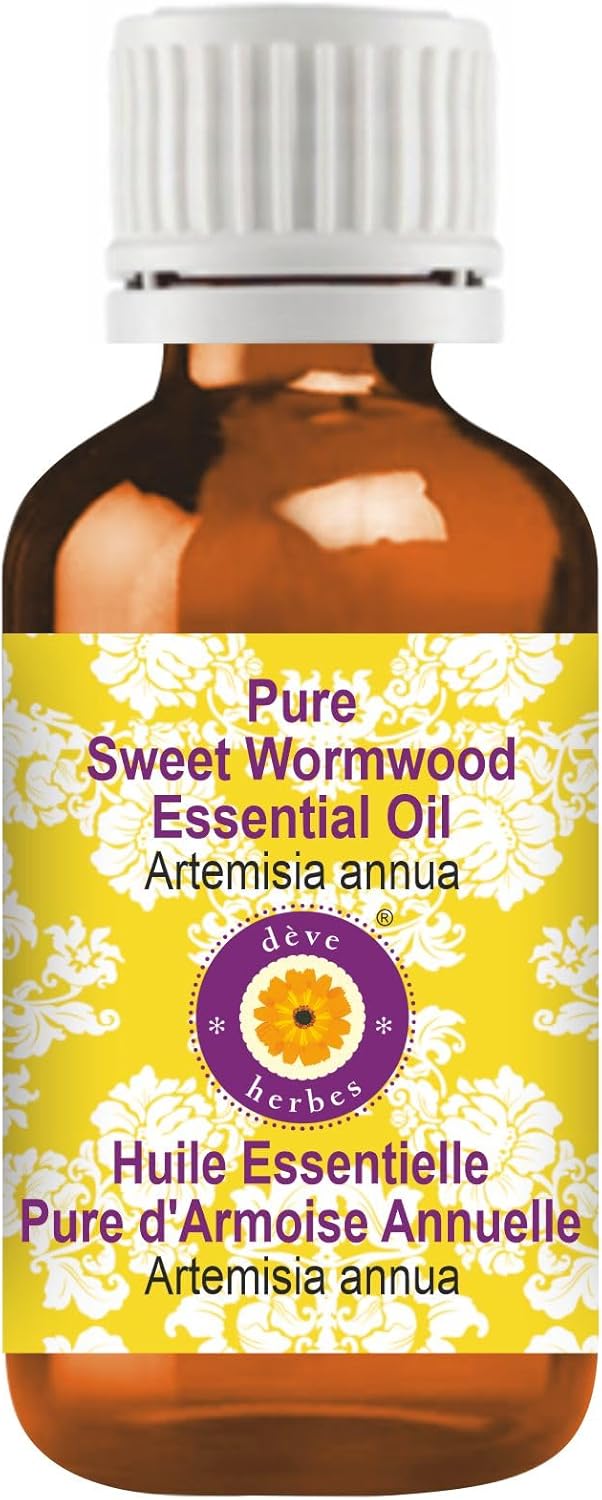 dève herbes Sweet Wormwood Essential Oil (Artemisia annua) Pure | Non-Sticky | Non-Greasy | Lightweight | Men & Women | All Skin Types | Steam Distilled 50ml (1.69 oz)