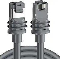 Cabo Starlink V3 Gen3 Ethernet Vedação Original CAT6 10m para Reposição Extensor Reforçado à Prova D'água e Impermeável Cabo Rede Substituição Uso Externo com Conexão RJ45 de Alta Velocidade 10CLICK®