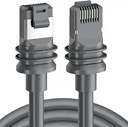 Cabo Starlink V3 Gen3 Ethernet Vedação Original CAT6 10m para Reposição Extensor Reforçado à Prova D'água e Impermeável Cabo Rede Substituição Uso Externo com Conexão RJ45 de Alta Velocidade 10CLICK®