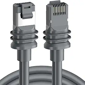 Cabo Starlink V3 Gen3 Ethernet Vedação Original CAT6 10m para Reposição Extensor Reforçado à Prova D'água e Impermeável Cabo Rede Substituição Uso Externo com Conexão RJ45 de Alta Velocidade 10CLICK®