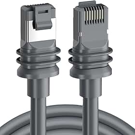 Cabo Starlink V3 Gen3 Ethernet Vedação Original CAT6 10m para Reposição Extensor Reforçado à Prova D'água e Impermeável Cabo Rede Substituição Uso Externo com Conexão RJ45 de Alta Velocidade 10CLICK®