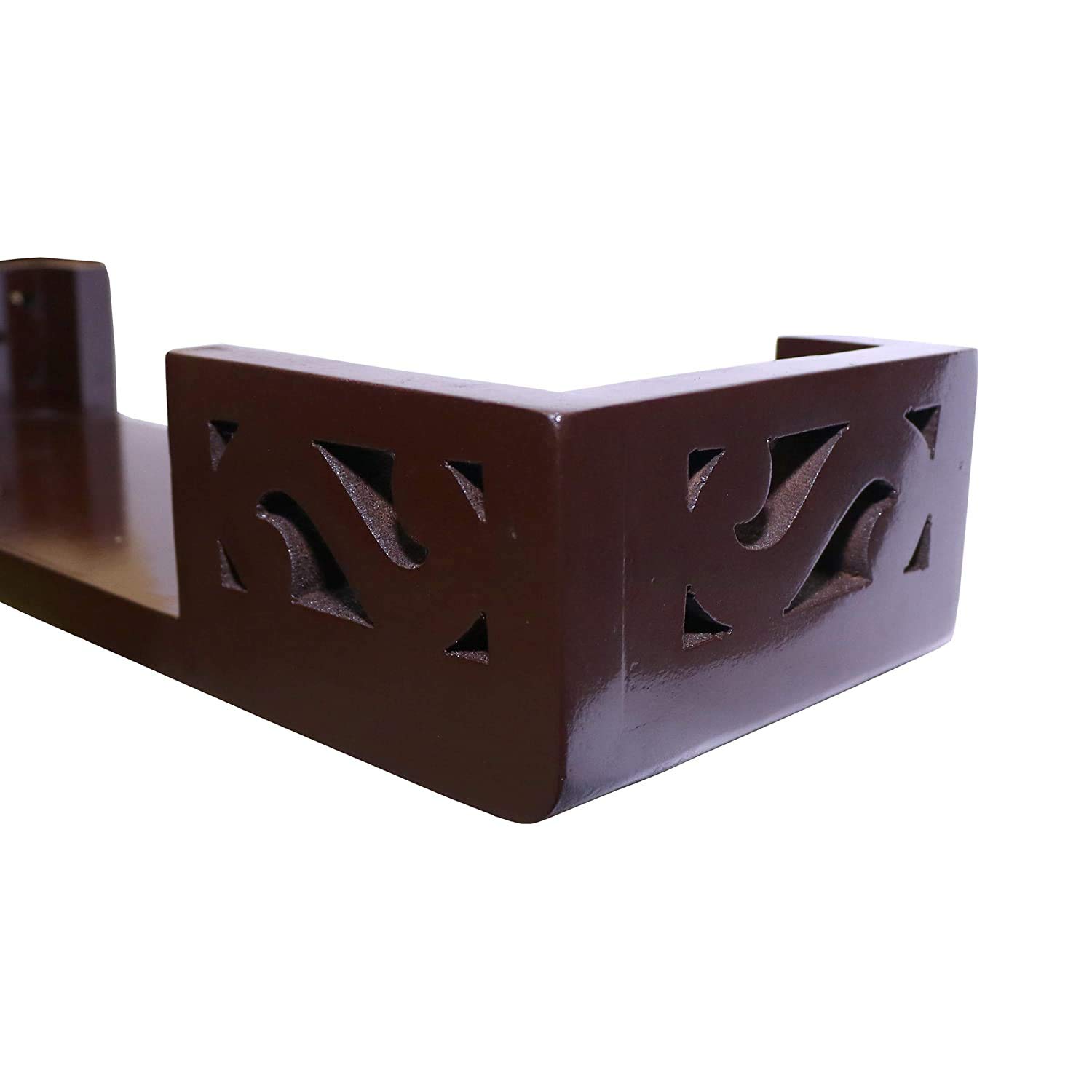 Woodkartindia Wooden Wall Shelf Temple Shelf, Temple for Statue,Office