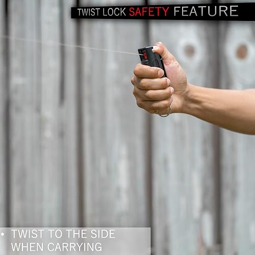 Miniatura 3 de Police MAGNUM Llavero de pimienta en spray para defensa personal - estuches moldeados por inyección