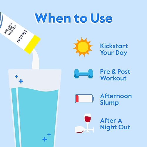 Miniatura 3 de Nectar-Paquetes de electrolitos en polvo, sin azúcar ni calorías, líquido de frutas orgánicas, hidratación diaria IV para alivio de la