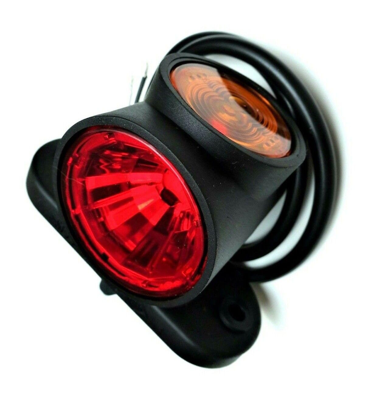 6 luces LED de neón amarillas, 2 luces de posición E9 para camiones, remolques