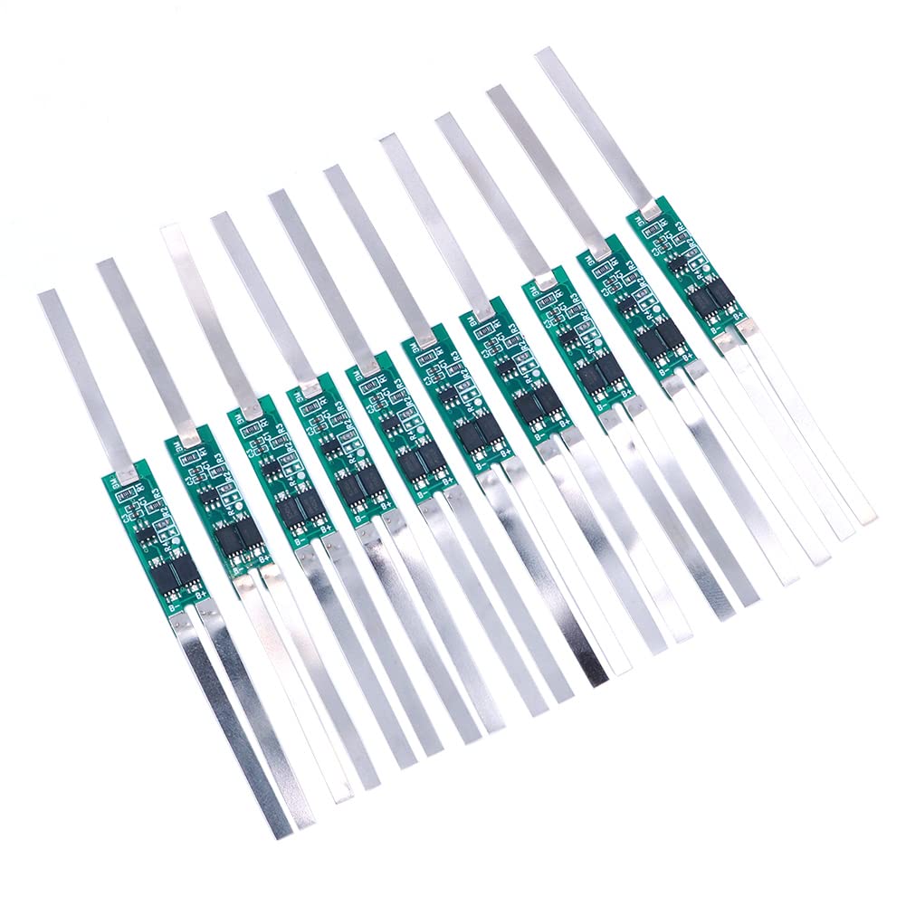 DollaTek Scheda Protezione Batteria Li-ion 2S 7.4V - 10 Pezzi, Per Cellule 18650, Corrente 3.5A, Con Bilanciamento - Foto 5