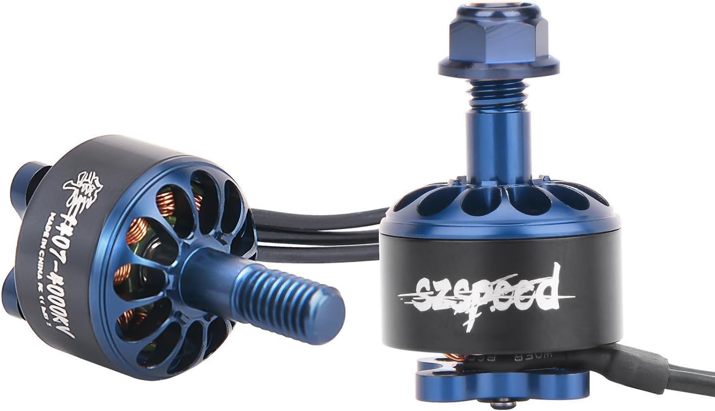 HAWK'S WORKBrushless Motor 1407 4000KV, 2-3S Motor for RC Plane Multi Copter DIY Done Foam Glider RC Conversion (2 Pcs)