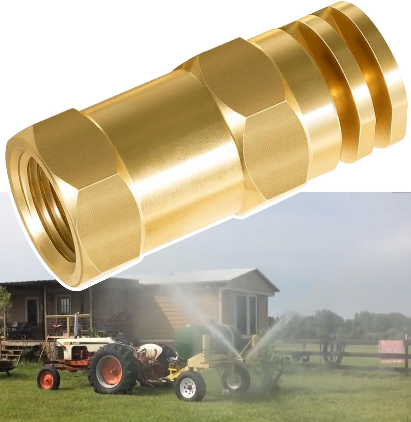 Boomless Spray Nozzle 1/2" FPT #20 Orifices (90° & 180° Caps Included) 5.9 GPM @ 40 PSI #6542-1, 6542 1, 6542-01, 654201, 65421 (5.9 GPM)