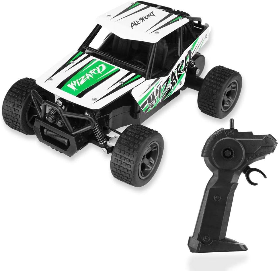 KINGBOT RC Battle Bumper Cars, 2 Sets 27MHz/40MHz Stunt Remote Control VS Vehicles Electric Trucks with Ejectable Drivers Red/Green (2R)