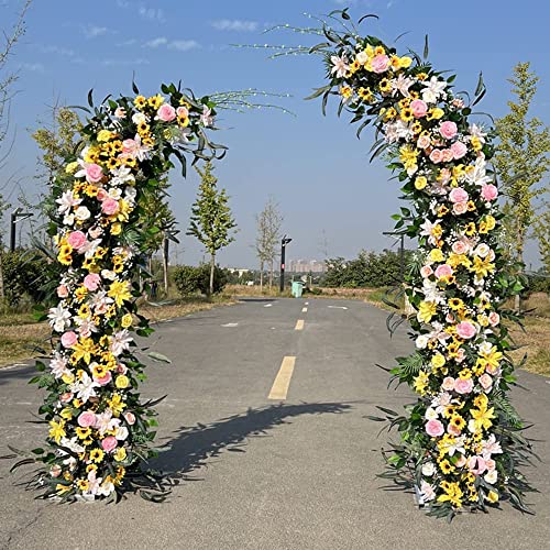 Arche de mariage stable avec base cadre fleurs extérieur 2,5m - 3