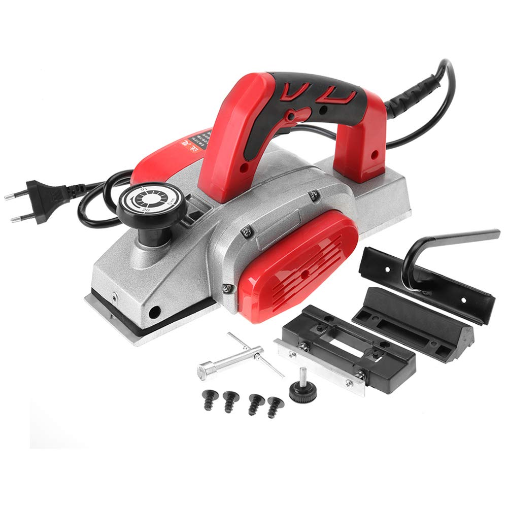 Pialla Elettrica, Pialla da 800 W 220 V/50 Hz Pialla Per Legno Pialla a Mano Pialla a Spessore Pialla da Banco Per La Lavorazione del Legno(EU Plug)