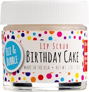 Premium Lip Scrub for Exfoliating, Moisturizing, and Repairing your Lips (Birthday Cake)