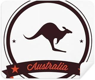 Australia Flavor Kangaroo Emblem Illustration Cleaning Cloth Screen Cleaner 2pcs Suede Fabric