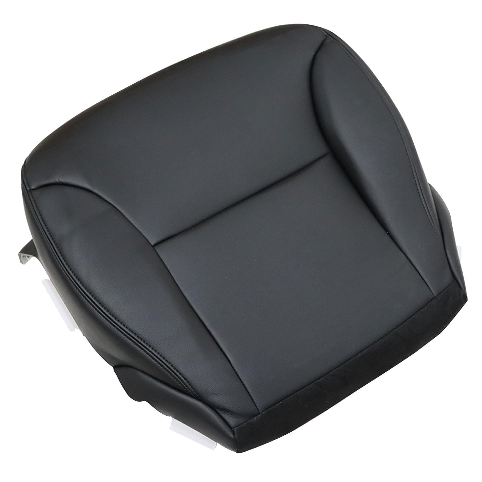 Pripirlod Non-Perforated Driver Side Bottom Non-Perforated Replacement Seat Cover Black Microfiber Leather Fit for Lexus ES300 ES330 2002 2003 2004 2005 2006