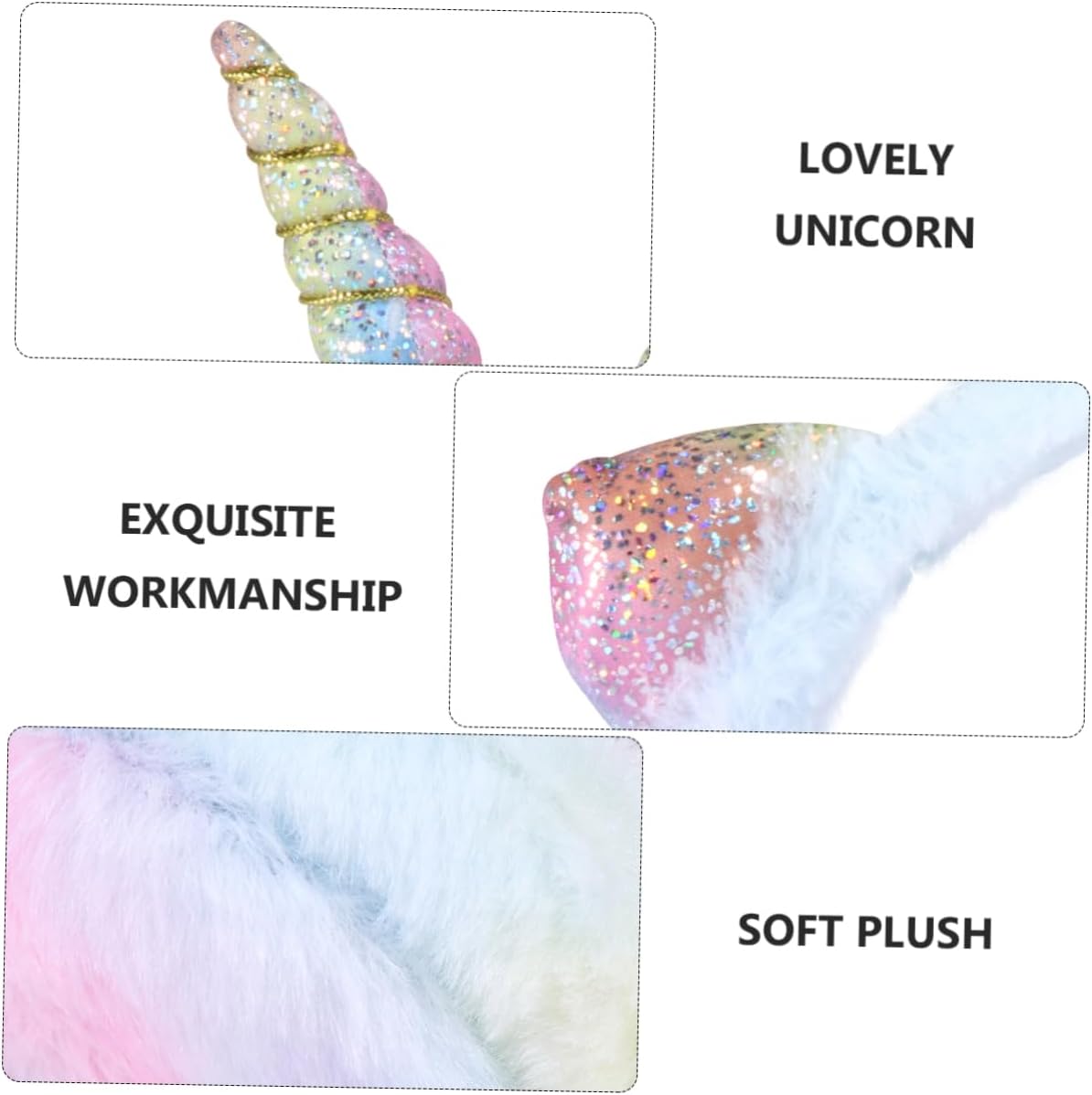 NOLITOY Cute Unicorn Earmuffs for Boys and Girls Warm Winter Ear Muffs Girls Plush Ear Warmer