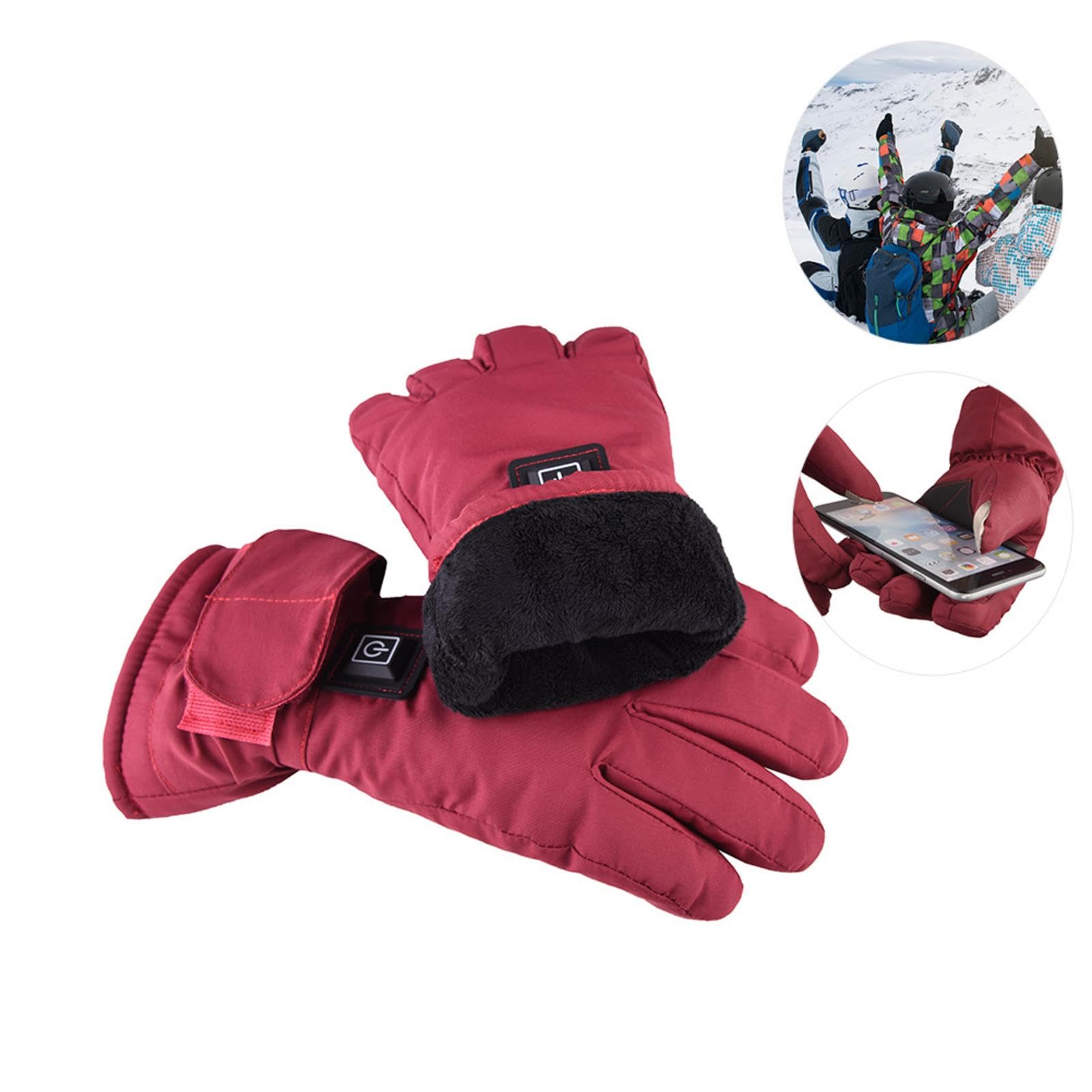 Guantes Calentadores,Guantes Calentadores Térmicos para Mujeres | Guantes de Pantalla Táctil de Pulgar, Guantes de Invierno para Mujeres, Guantes Calientes Impermeables, Guantes Calentadores para