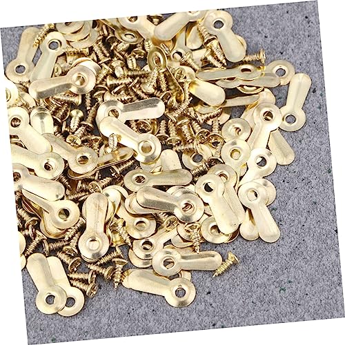 Image of Tablet Screw 200pcs Photo Frame Accessories Metal Melon Nail Small Slices Easy Install Wall Art Hanging Hardware Picture Frame Back Sheet