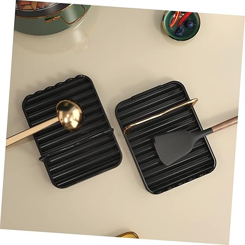 Miniatura 8 de Alipis Cubierta de cocina soporte para cuchara de cocina, soporte para mostrador, tablero multifunción, cucharón, tapa de escritorio, tenedor,