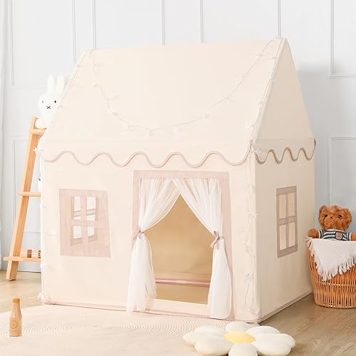 Miniatura 4 de Wilwolfer Tienda de campaña para niños con luces de estrella, tienda de campaña para niños, tienda de campaña para niños pequeños, tienda de campaña