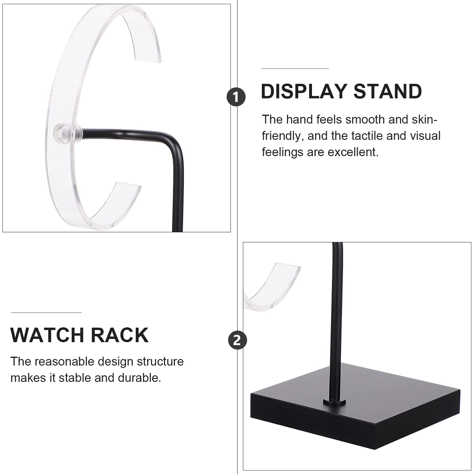 3 STK Uhrenständer Displayhalter Für Uhren Armbanduhr Für Männer Uhr-Organizer-ständer Smarte Herrenuhren Relojes Inteligentes para Hombres Herren Smartwatch Zeigt An Metall Black