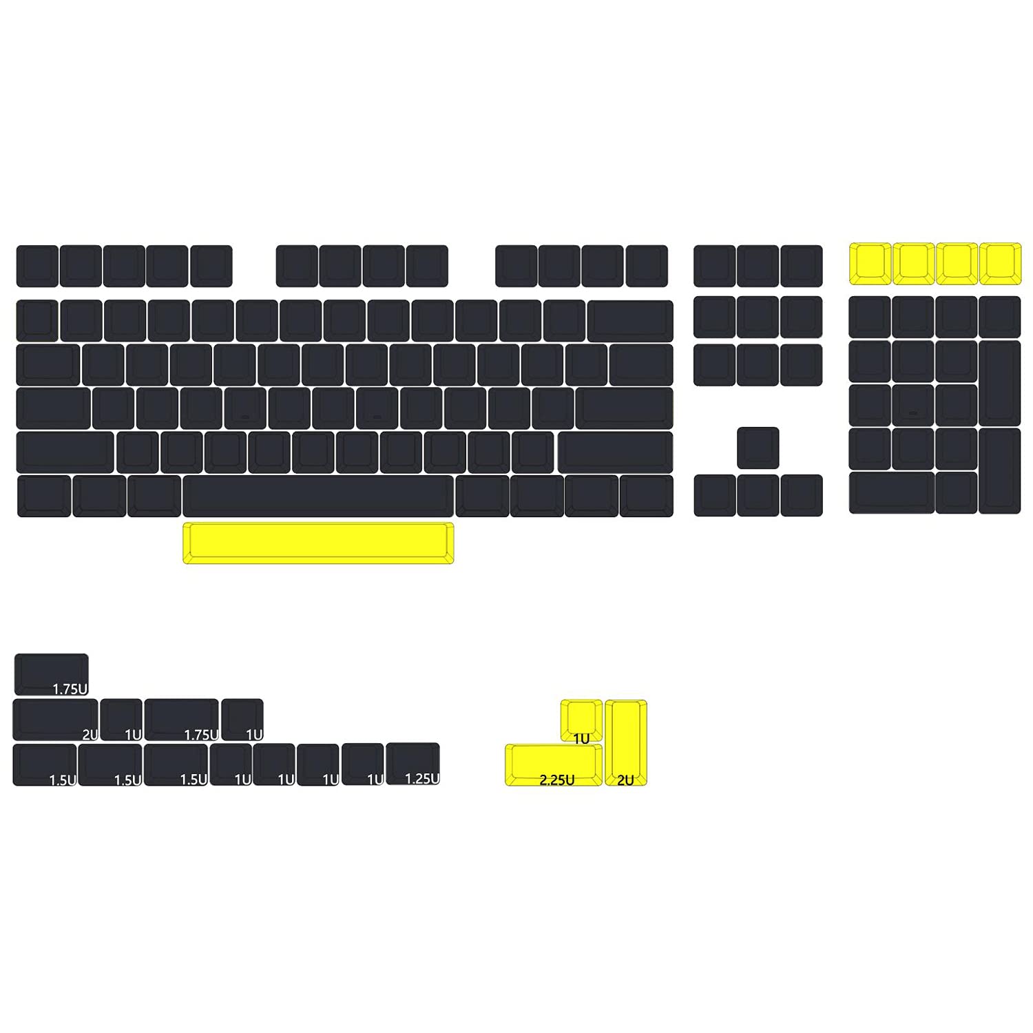 Amazon.com: KPREPUBLIC XDA V2 Gentleman Blank Set Thick PBT for