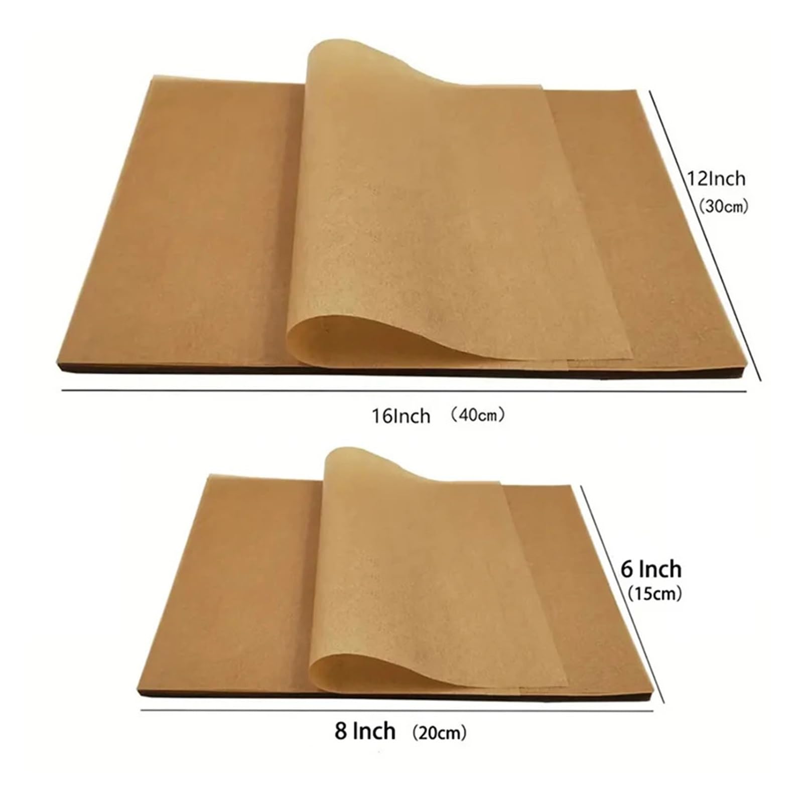 50/100 hojas de papel pergamino antiadherentes for hornear(D)