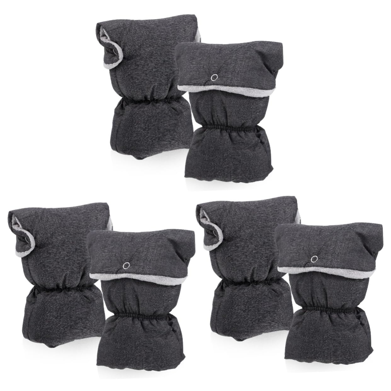 ibasenice 3paires De Poussette Universels Mitaines Chaudes Anti-Froid pour Hiver Accessoires pour Poussettes Et
