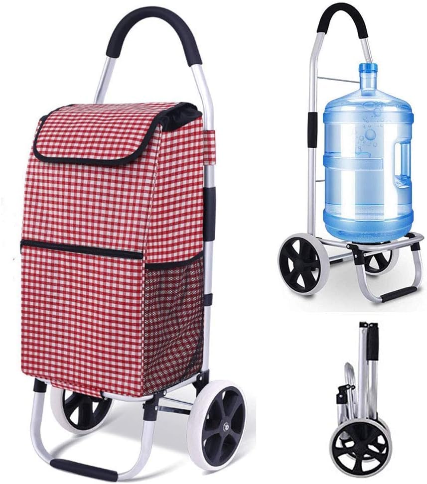 Carrito de la compra plegable para subir escaleras, ruedas de goma silenciosas, capacidad de 40 kg, espacio de almacenamiento de 45 L, práctico carrito de compras para un fácil transporte