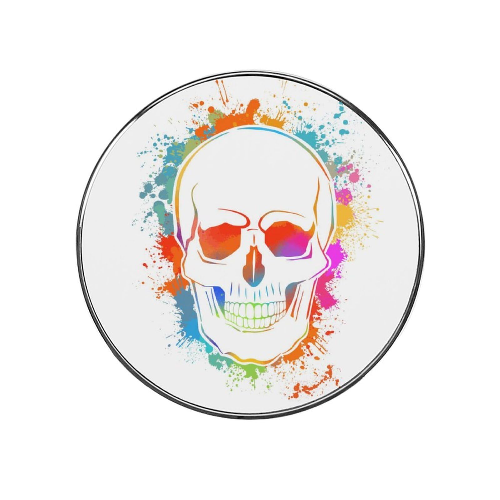 Colorful Skull Alloy Fridge Magnet For Office Cabinet Refrigerator Whiteboard Photo