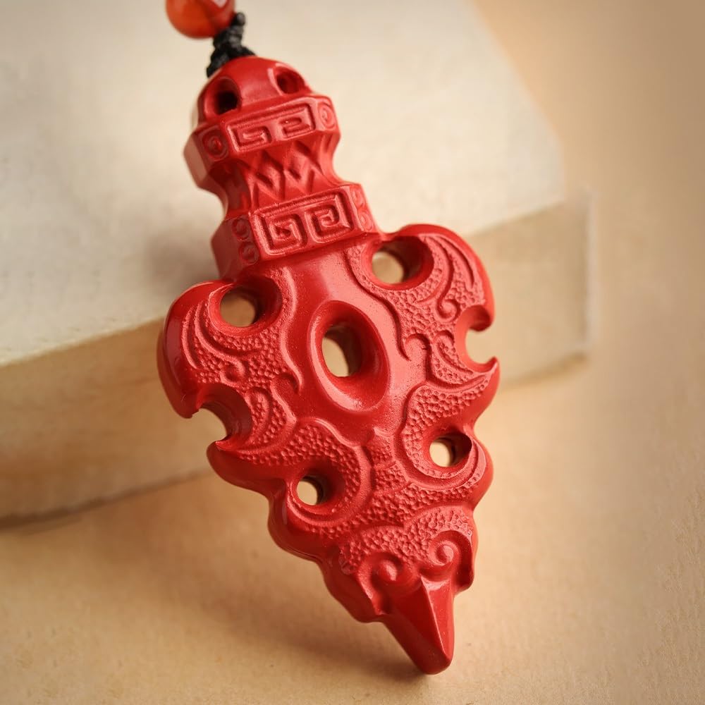Breloczek do Samochodu Cinnabar Car Key Chain Pendant Vajra Gift Jewelry Peace, Backpack Portable Decoration