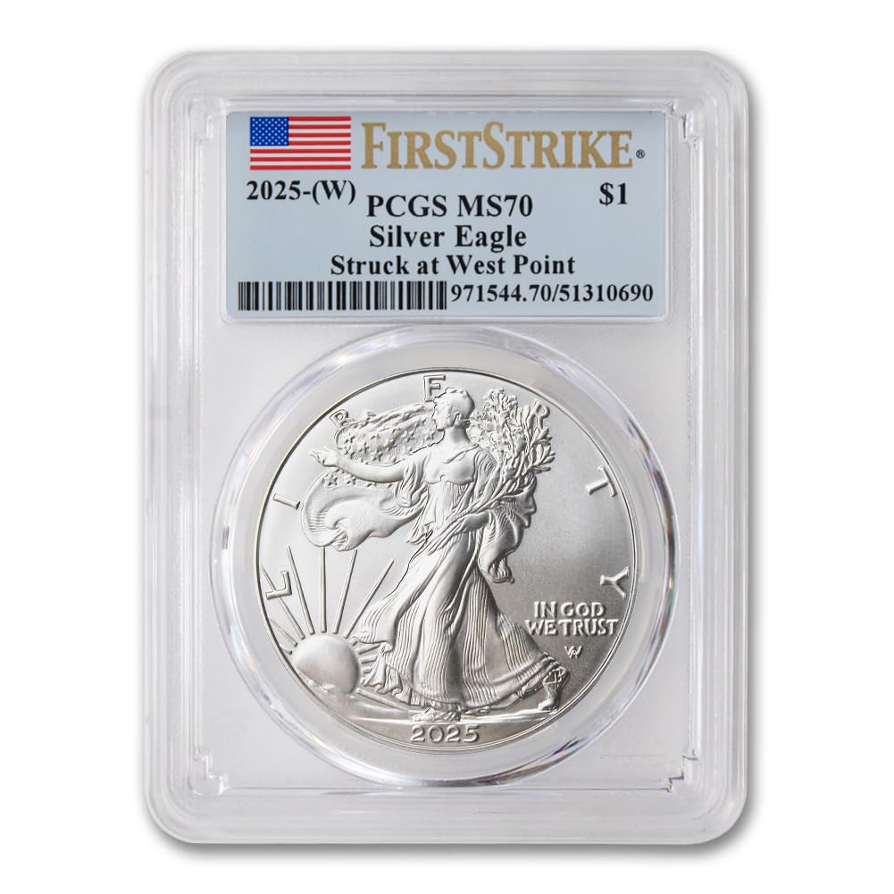 2025 (W) 1 oz American Silver Eagle Coin MS-70 (First Strike