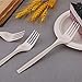 100% Eco Friendly Compostable Forks Disposable Forks Cornstarch Based 50 Large Disposable Utensils (6.7 in.) Durable and Heat Resistant Alternative to Plastic Forks Party Supplies 3